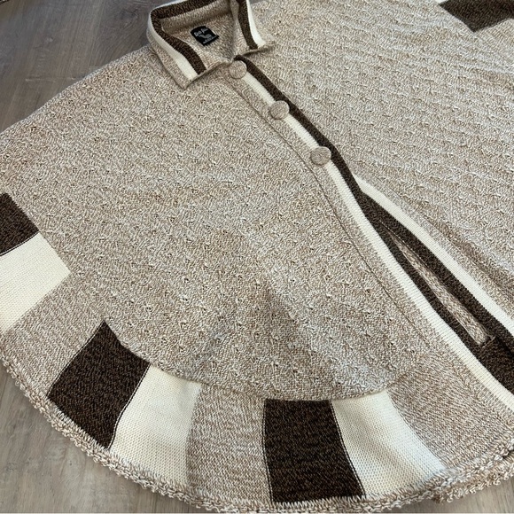 Efrata Global Alpaca Poncho Sweater Cape One Size Shawl Hand Made in Peru - Picture 2 of 9